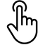 Digital touch control panel with toasting time indicator
