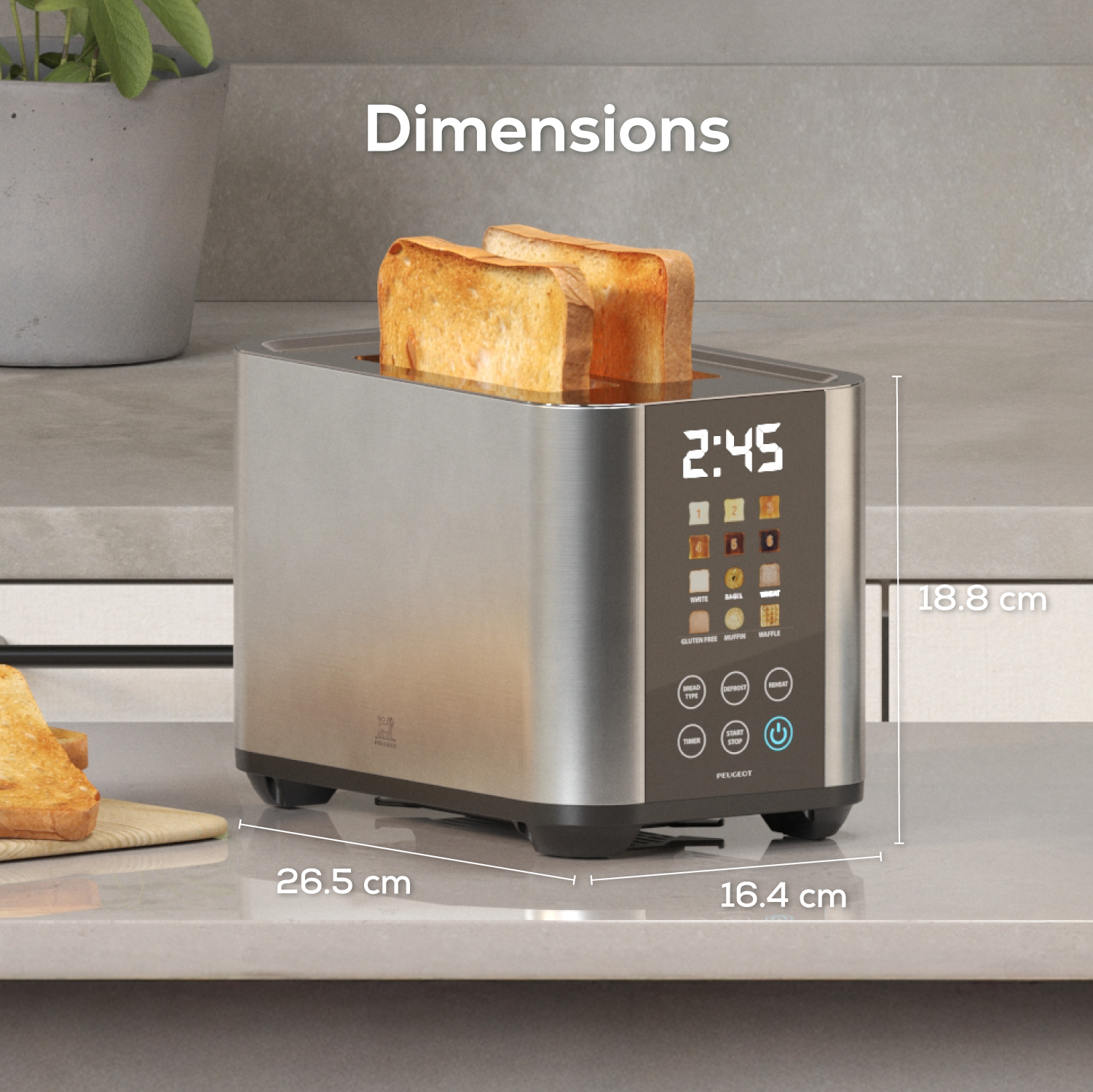 Image of Digital Toaster Limoges Silver
