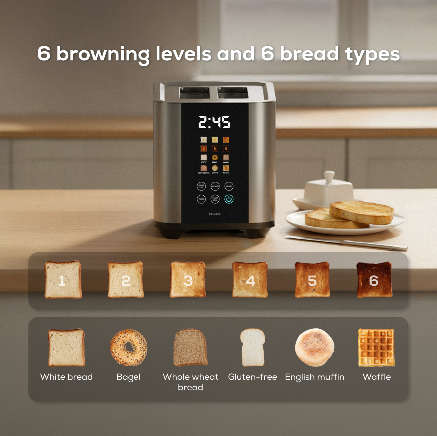 Image of Digital Toaster Limoges Silver