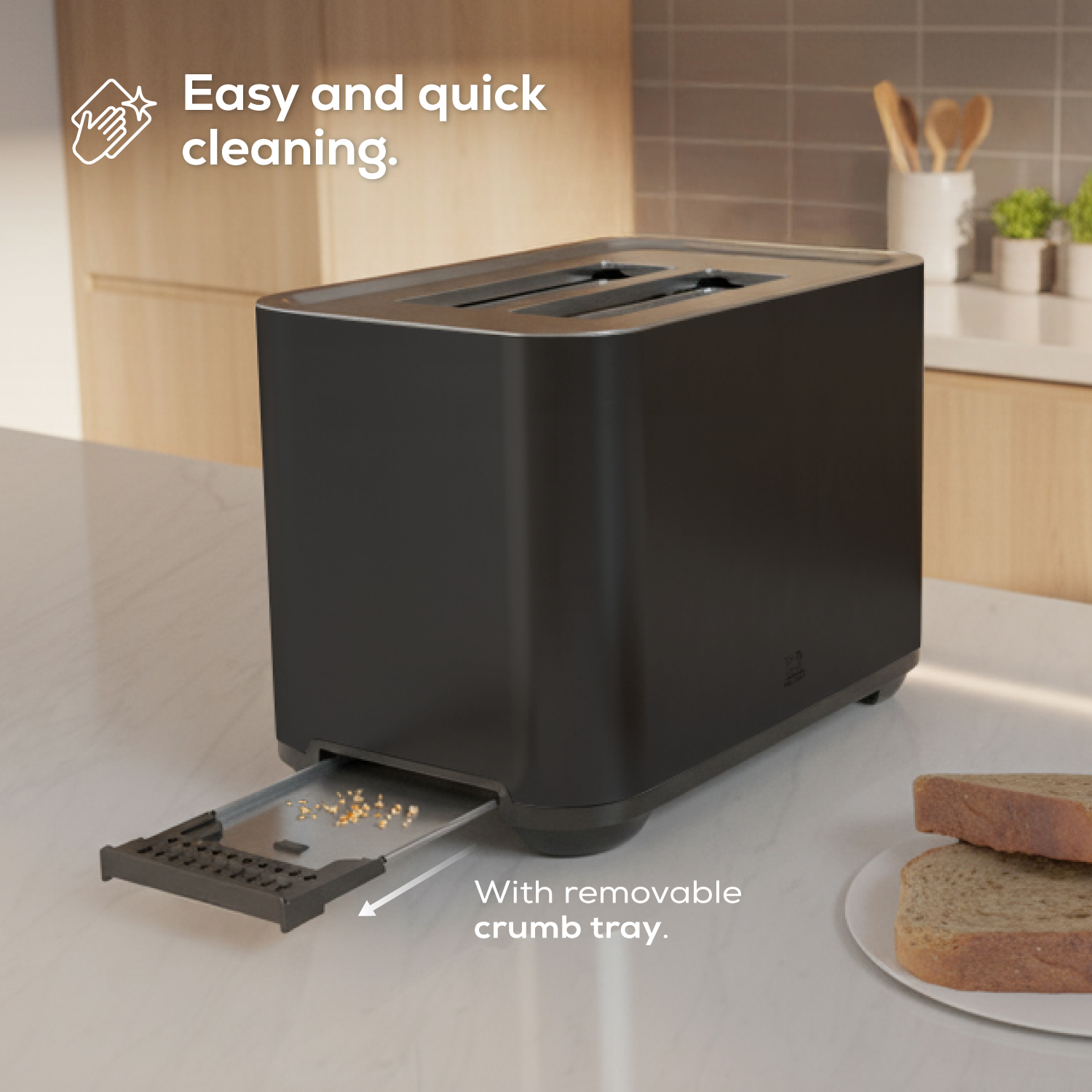 Image of Digital Toaster Limoges Black