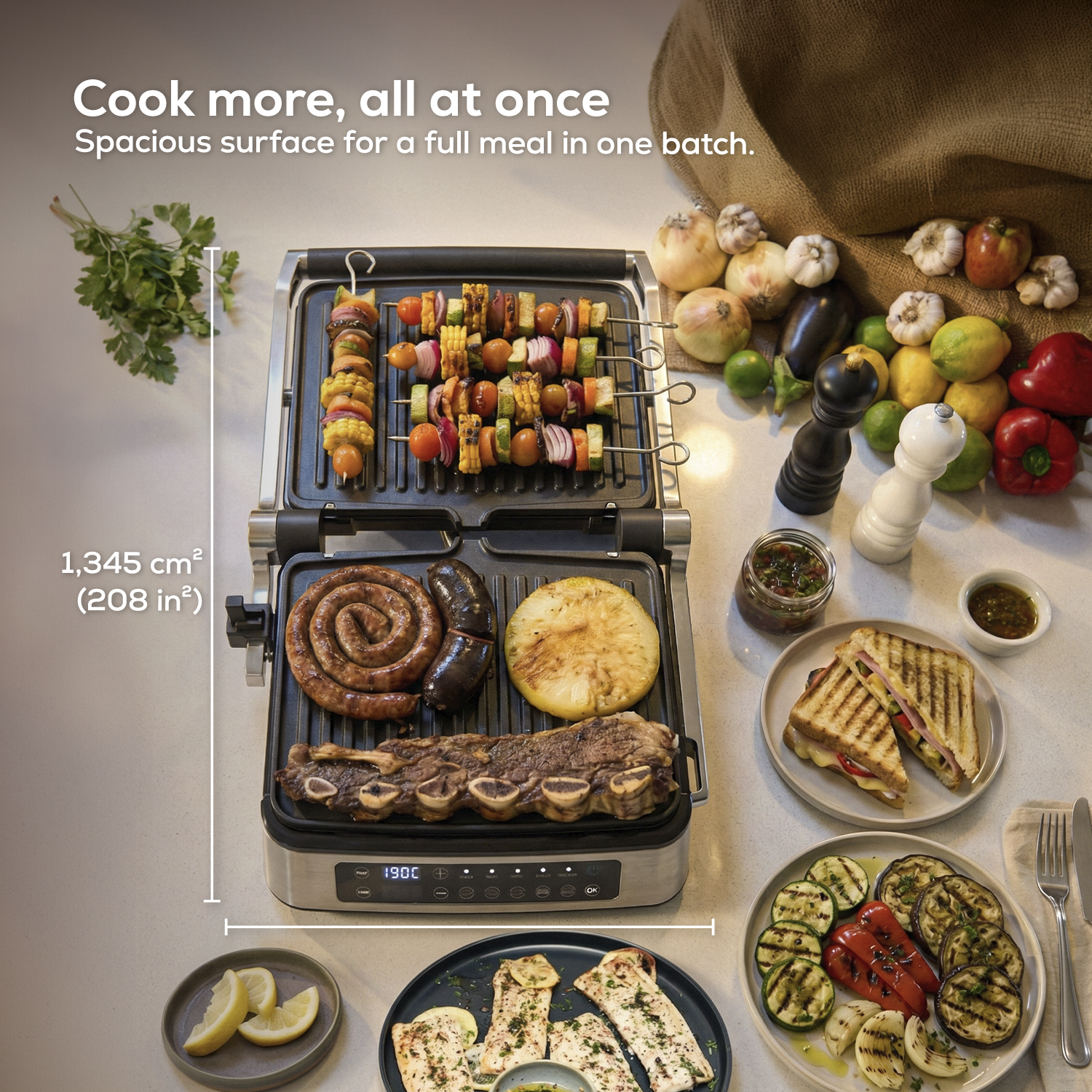 Image of Panini Grill & Waffle Maker Annecy